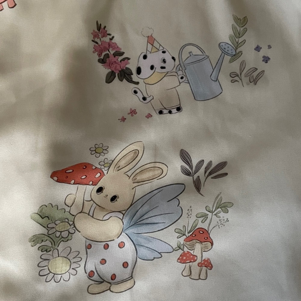 Pajamas Set with CuteAnimal Floral Print - Picture 9 of 16